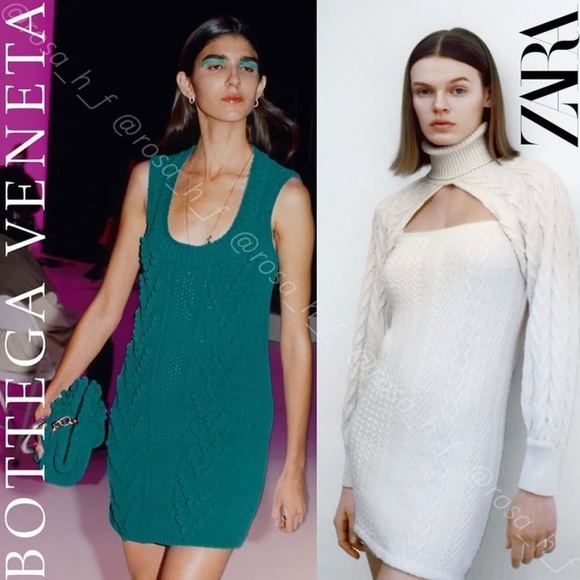 NWT Zara 3 Piece Cable-Knit Arm Warmer, Tank & D… - Picture 7 of 16